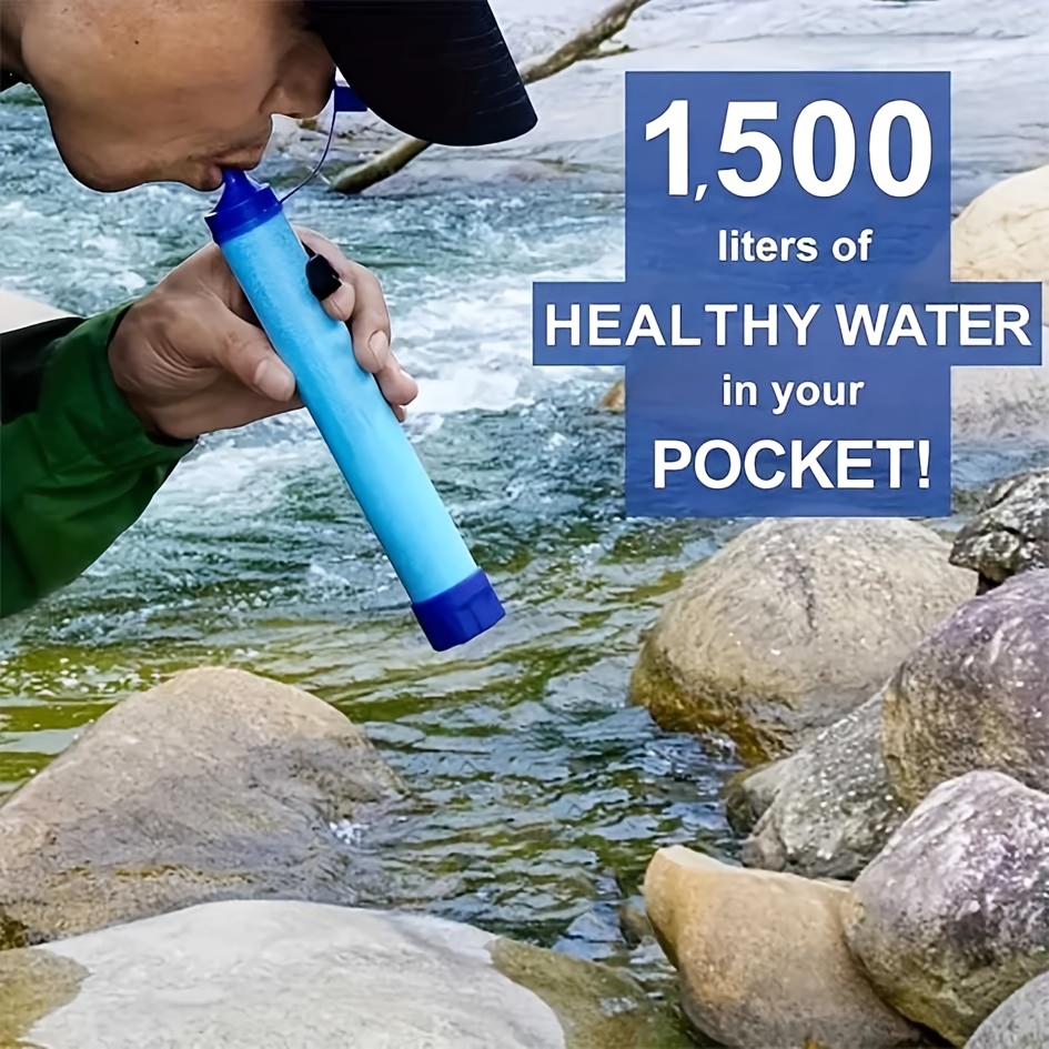 Water Purification Straw - 10.000 Galon Kapasiteli Taşınabilir Su Arıtma