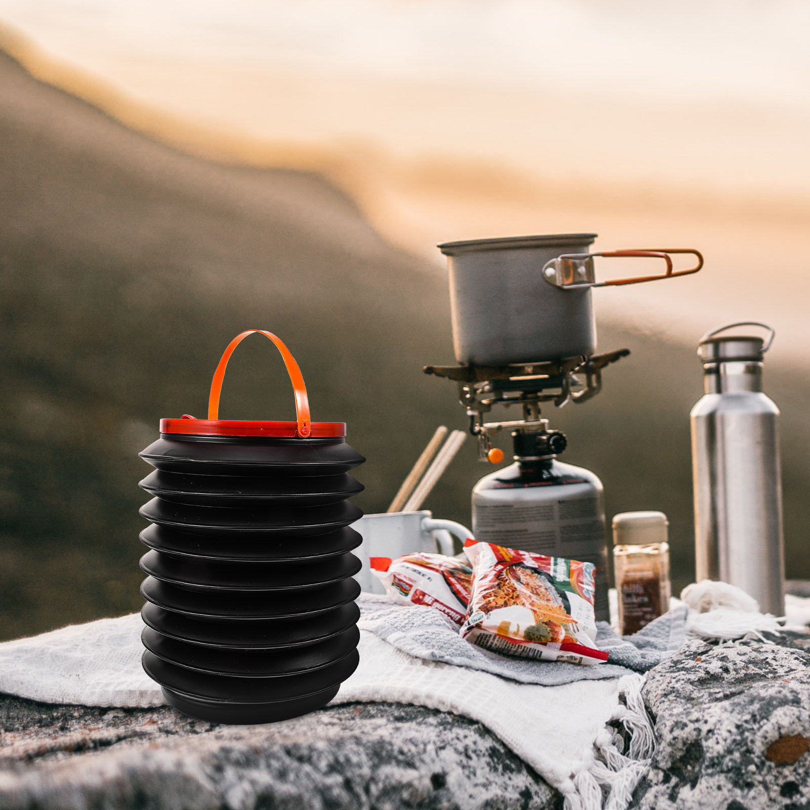 Water Bag Collapsible - Katlanabilir, Taşınabilir 4 Litrelik Su Kabı,