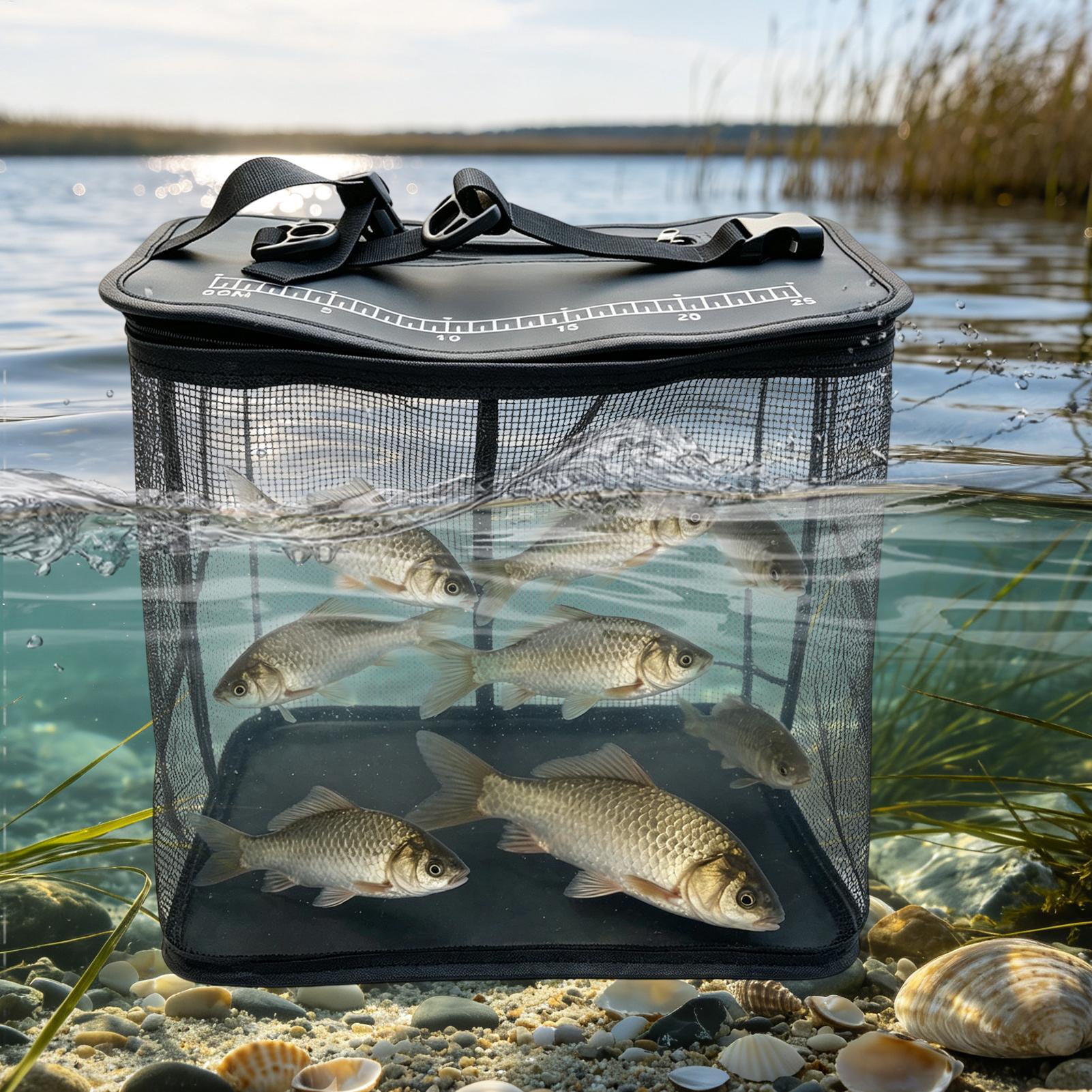 Water Bag Collapsible - Katlanabilir Yüzen Balık Torbası Yemli Yüzen