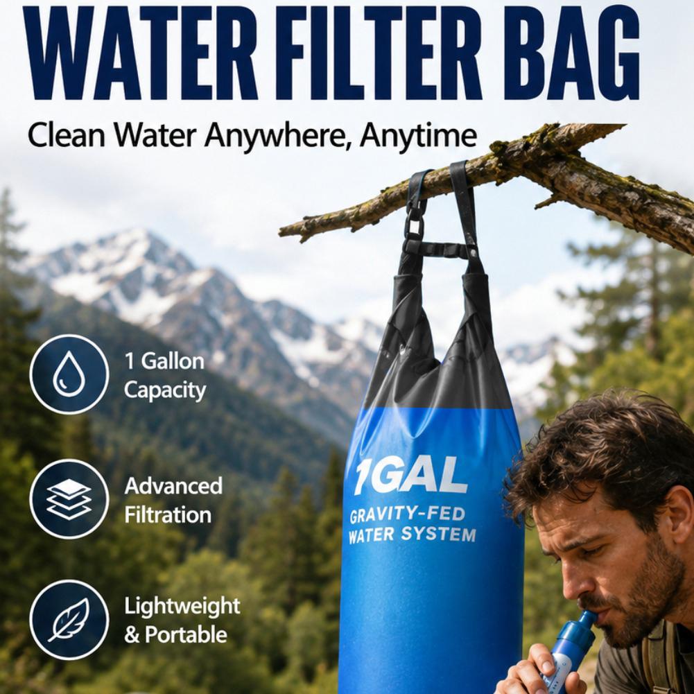 1 Galon Kapasiteli, Yerçekimiy - Water Purification Straw incelemesi ve fiyatı