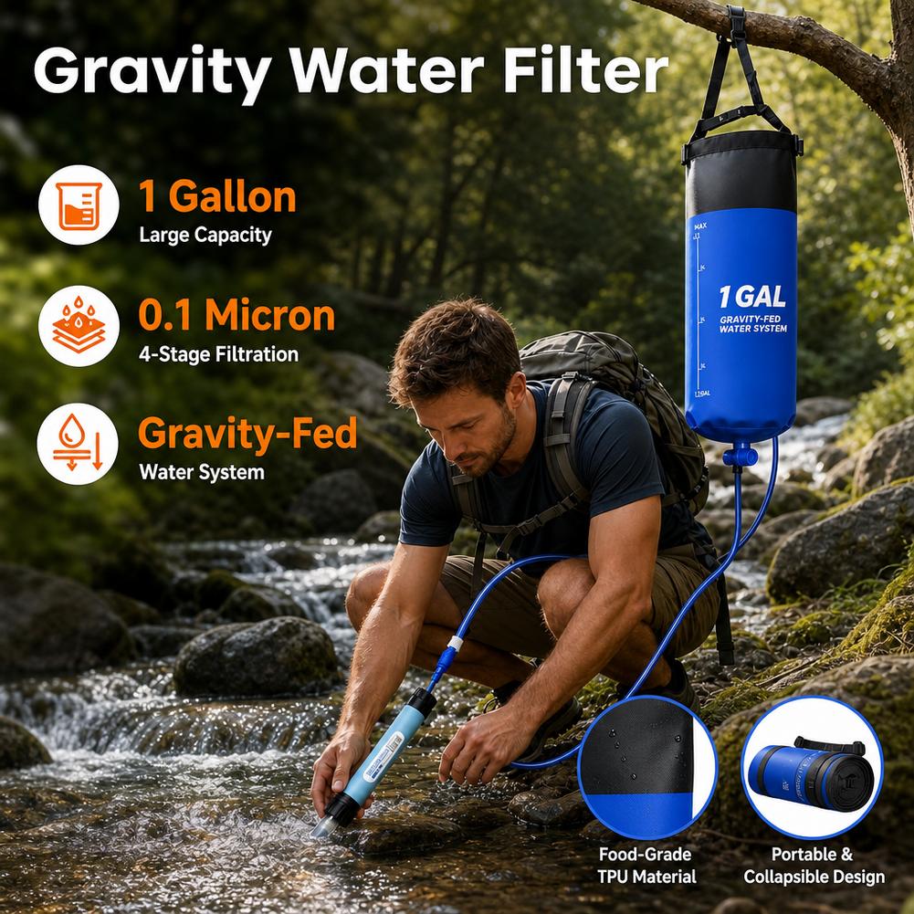 1 Galon Kapasiteli, Yerçekimiy - Water Purification Straw incelemesi ve fiyatı