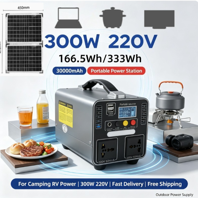 300W 333Wh Taşınabilir Güç İst - Solar Emergency Charger incelemesi ve fiyatı